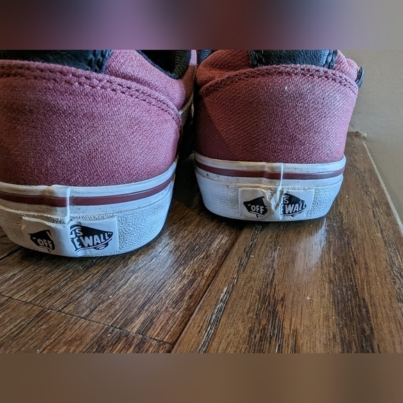 VANS Old Skool Maroon and White youth size 4 - Picture 6 of 8